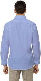 img 2 attached to 👔 YEZAC Dress Shirt for Men: Classic Regular Fit with Convenient Pocket Sleeves