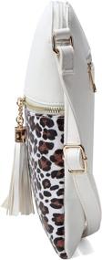 img 1 attached to Nabegum Leopard Crossbody Cheetah Handbag Women's Handbags & Wallets