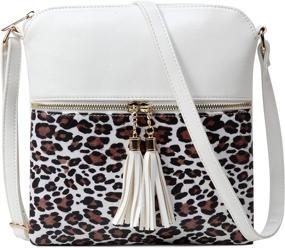 img 4 attached to Nabegum Leopard Crossbody Cheetah Handbag Women's Handbags & Wallets