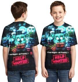 img 2 attached to 👕 Stylish WPORF Youth Shirts: 3D Printed Tees for Boys and Girls, Perfect for Kids and Teens