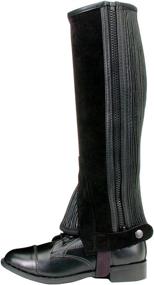 img 1 attached to 👢 Tough 1 Suede Half Chaps in Premium Leather