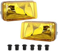 🔦 mayasaf amber lens fog lights for chevy/gmc 2007-2014 | upgrade your silverado/suburban/sierra/yukon/escalade with high-performance bumper fog lamps logo