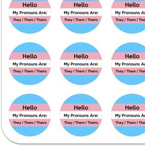 img 3 attached to 📅 Pronoun-Friendly Planner: They/Them/Theirs Gender Identity Stickers for Calendar, Scrapbooking & Crafts