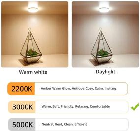 img 1 attached to LE LED Under Cabinet Lighting Fixtures: Bright 1020 Lumens Puck Lights Kit 🔆 for Kitchen, Closet, Stairs – Warm White 3000K, Night Light – Pack of 6