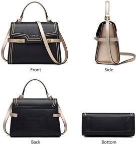 img 1 attached to Versatile Leather Crossbody Bags for Women: Top-handle Style with Convenient Shoulder Strap