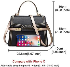 img 3 attached to Versatile Leather Crossbody Bags for Women: Top-handle Style with Convenient Shoulder Strap