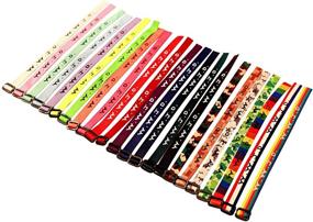 img 1 attached to Yleena 50 WWJD Bracelets - Eye-catching Woven Wristbands for Christian Fundraisers - Affordable Religious WWJD Bracelet Pack in 23 Colors - Ideal for All Ages and Genders