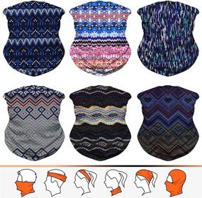 img 4 attached to 🧣 JOEYOUNG Headwear: Bandana, Neck Gaiter, Head Wrap, Headband, Balaclava, Magic Scarf