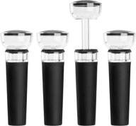 🍷 mafiti wine stoppers 4 pack - vacuum wine stopper set with built-in pump, food-safe silicone caps - ultimate wine saver and bottle preserver logo