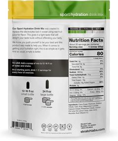 img 2 attached to 🏃 Skratch Labs Sport Hydration Drink Mix - Lemon Lime (15.5 oz, 20 Servings) - Ideal Runner Gifts for Your Spouse! Electrolyte Powder Designed for Optimal Sports Performance - Gluten-Free, Vegan, Kosher-certified