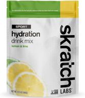 🏃 skratch labs sport hydration drink mix - lemon lime (15.5 oz, 20 servings) - ideal runner gifts for your spouse! electrolyte powder designed for optimal sports performance - gluten-free, vegan, kosher-certified logo