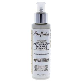 img 2 attached to 🥥 SheaMoisture 100% Virgin Coconut Oil Daily Hydration Face Milk Cleanser - 4 fl.oz.: The Ultimate Skincare Solution