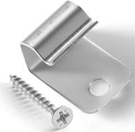 🔩 400 sq. ft. of decking board stainless steel starter clips kit - 36 clips with 36 screws and 1 driver bit (silver) logo