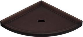img 3 attached to 🚿 Enhance Your Bathroom Organization with Questech 8 inch Corner Shower Shelf in Oil Rubbed Bronze Metal Finish - Perfect for New Construction!