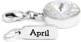 img 2 attached to 💎 Cousin DIY Style: April Birthstone Charms - Sparkling Swarovski Crystal Choice!