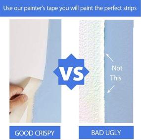 img 1 attached to 🎨 High-Quality White Masking Tape 3 Pack - Ideal for Painting, Labeling, Packing, Craft, Art, and More!