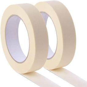 img 3 attached to 🎨 High-Quality White Masking Tape 3 Pack - Ideal for Painting, Labeling, Packing, Craft, Art, and More!