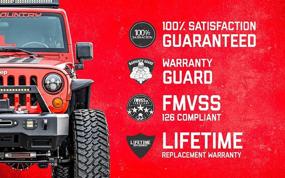 img 1 attached to 🔧 Грубая страна 2" расширители колес для Jeep Wrangler JL и Gladiator JT 2018-2020 - Алюминий, 5x5, Серебро - Пара, 10085