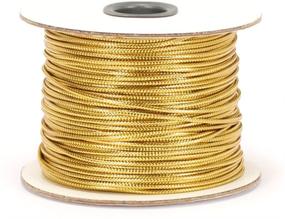 img 1 attached to 🎗️ Gold Berwick 100-Yard Spool Tinsel Non-Stretch Metallic Cord