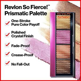 img 3 attached to REVLON So Fierce! Prismatic Eyeshadow Palette - Creamy Pigmented Eye Makeup for Stunning Matte & Pearl Finishes, Shade 961 That's A Dub, 0.21 oz.