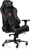 luxe gaming chair panels stitching logo