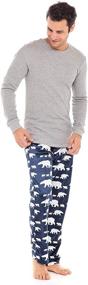 img 4 attached to 🌙 Khombu Men's Pajama Lounge Set - Sleepwear & Loungewear for Men's Clothing