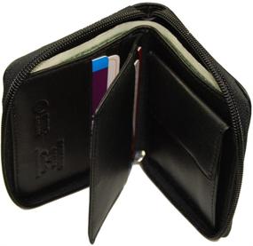 img 2 attached to 🔒 Stylish and Secure: Discover the Castello Italian RFID Zip Around Wallet in Soft Nappa Leather