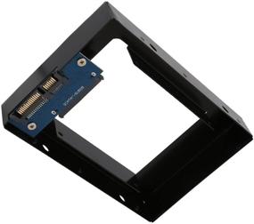 img 2 attached to 💻 IO Crest IOCrest 2.5" в 3.5" SSD Адаптер для монтажа алюминиевого крепления с SATA-портом. Комплект для конвертации с дополнительными компонентами SY-ACC25044: Повышает совместимость SSD и эффективность хранения.