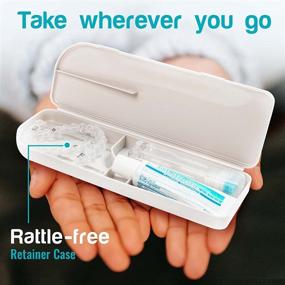 img 2 attached to Compact & Sanitary Clear Retainer Storage: CAPSULE Retainer Case with Brush & Toothpaste Included