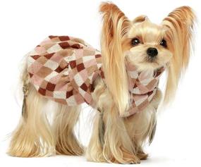 img 3 attached to 🐶 Fitwarm Argyle Dog Dress: Stylish Lightweight Knitted Pet Clothes for Fashionable Puppies and Cats!