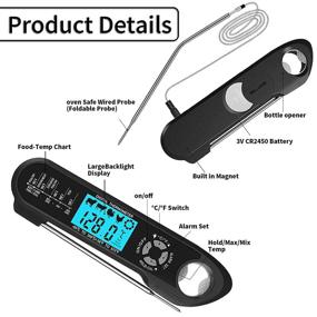 img 3 attached to Digital Meat Thermometer Cooking Thermometers