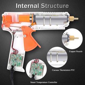 img 1 attached to 🔥 BSTPOWER 2T 100W Hot Glue Gun: High Temp Heavy Duty with Interchangeable Nozzles for DIY Crafts and Quick Home Repairs