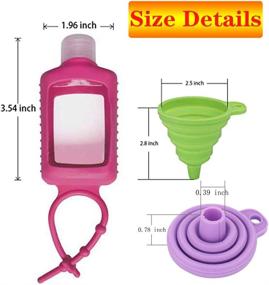 img 1 attached to Silicone Sanitizer Keychain Refillable Collapsible