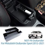 📦 центральная консоль для хранения руковой опоры vesul для mitsubishi outlander sport 2012-2021 - лоток из abs, органайзер для перчаток, паллеты логотип