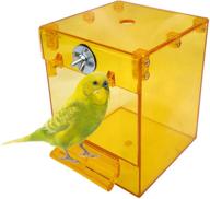 enhance your bird's hygiene with the kathson parrot bath box: a hanging bathtub, tube, and shower box cage accessory for pet birds including canary, parakeets, budgies, and lovebirds logo