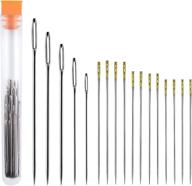 🧵 enhanced aiex threading needles for quick and easy blind large eye embroidery sewing logo