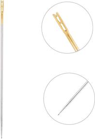 img 1 attached to 🧵 Enhanced AIEX Threading Needles for Quick and Easy Blind Large Eye Embroidery Sewing