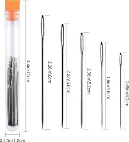 img 3 attached to 🧵 Enhanced AIEX Threading Needles for Quick and Easy Blind Large Eye Embroidery Sewing