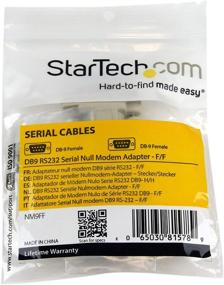 img 1 attached to StarTech.com DB9 RS232 Serial Null Modem Adapter - F/F - NM9FF - High-performance, Reliable Data Transfer