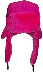 img 2 attached to 🧢 Warm and Stylish Winter Hat: Lightweight Neon Russian/Trooper Faux Fur Cap for Big Kids (One Size)