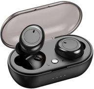 🎧 vealvion x3 true wireless earbuds: bluetooth 5.0, deep bass, dual mic, sports headphones, 5+20 hours playtime, ipx5 water proof logo