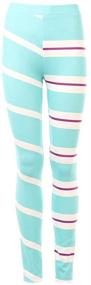 img 4 attached to Joyfunny Vanellope Schweetz Leggings: Mid-Waist Girls' Clothing for Fun and Comfort