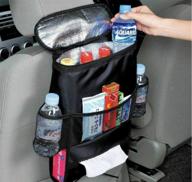 foldable car garbage bin: waterproof litter container for tidying wastebasket - ice & heat bag logo