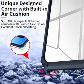 img 1 attached to 📱 XUNDD Case for iPad Pro 11 Inch 3rd Generation 2021/2020: Stand, Camera Cover, Slim Clear Backshell, Apple Pencil Support - Black