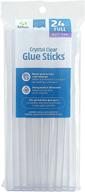 adtech crystal clear hot glue gun sticks (220-11zip24) – all-purpose crafting glue sticks, 10” x .44”, 24 sticks logo