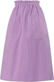 img 4 attached to Allegra Peasant Vintage Elastic Pockets Women's Clothing in Skirts