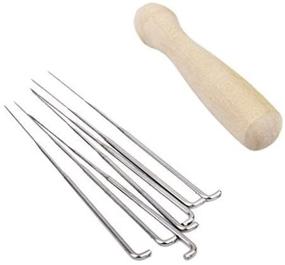 img 3 attached to 🧵 MauSong 7pcs Felting Needle Set with Handle - Wool Felt Tool Starter Kit for Felting