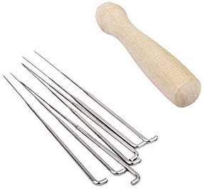 img 4 attached to 🧵 MauSong 7pcs Felting Needle Set with Handle - Wool Felt Tool Starter Kit for Felting