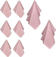 🧽 premium microfiber cleaning cloth set – soft suede feel, lint free cloths for eyeglasses & glass – compatible with ipad, iphone, tablet, tv, lcd, camera lens (6 small - 2 large, pink) logo