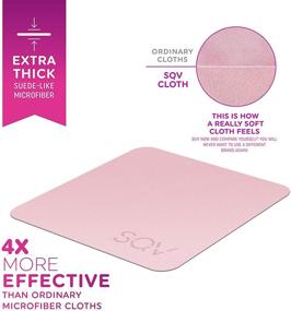 img 2 attached to 🧽 Premium Microfiber Cleaning Cloth Set – Soft Suede Feel, Lint Free Cloths for Eyeglasses & Glass – Compatible with iPad, iPhone, Tablet, TV, LCD, Camera Lens (6 Small - 2 Large, Pink)